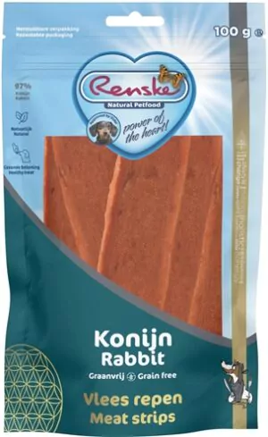 Map Snacks Kauw Renske Gezonde Beloning Vlees Strip Konijn | Hond